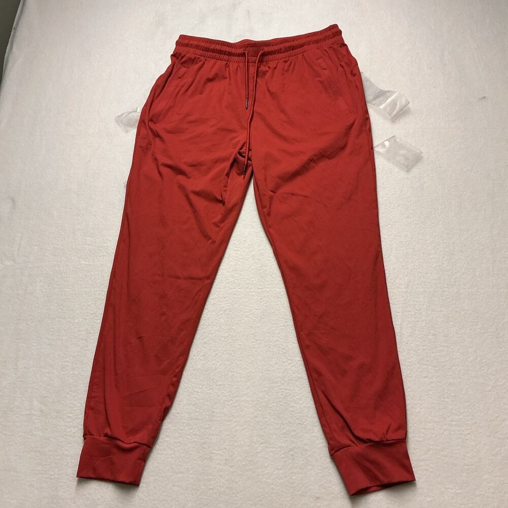 Live Your Greatness Mens Size M, Joggers Burnt Orange Excellent Condition, 4222